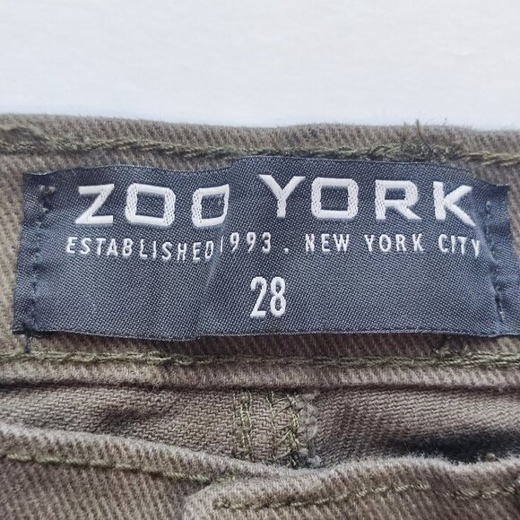 Zoo York jeans slim fit straight army green men's size 28 - Picture 7 of 12
